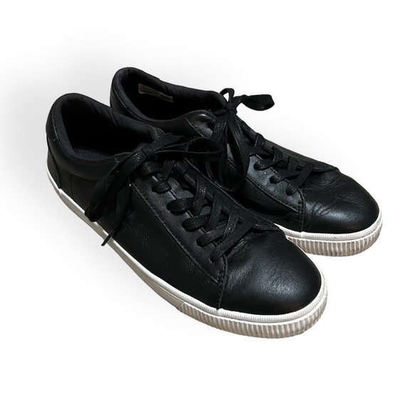 Toms Other - Toms Carlson Black Leather Sneakers—7.5